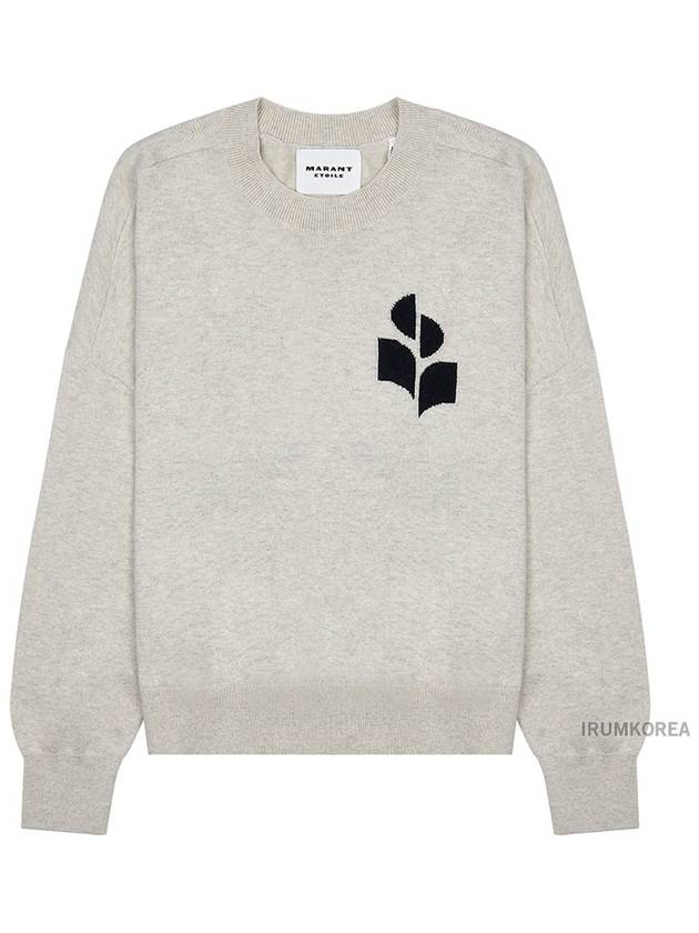 Marisans Logo Knit Top Light Grey - ISABEL MARANT - BALAAN 9