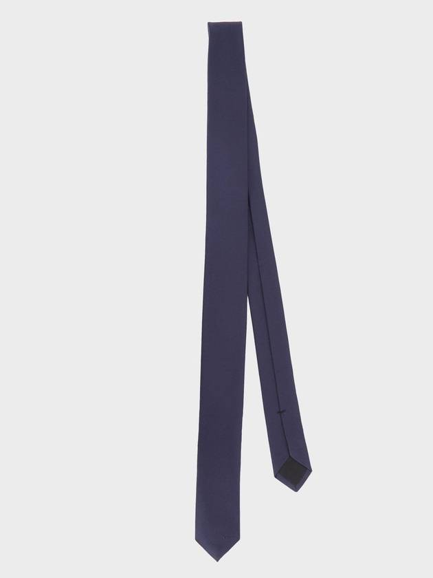 Double G Silk Tie Dark Blue - GUCCI - BALAAN 1