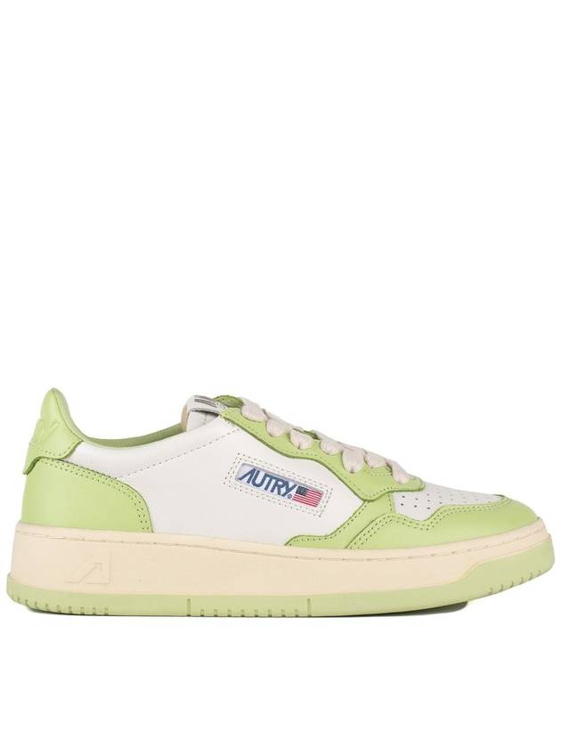 Women's Medalist Bi-Color Low-Top Sneakers Green - AUTRY - BALAAN 3