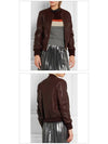 Brantley Leather Biker Jacket Burgundy - ISABEL MARANT - BALAAN 3