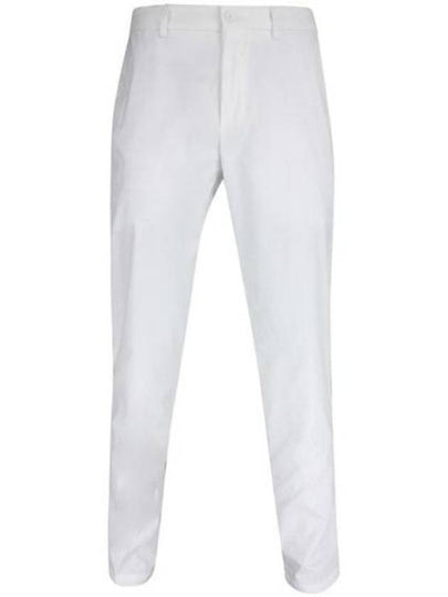 Hidden Drawcord Tapered Regular Fit Straight Pants White - HUGO BOSS - BALAAN 2