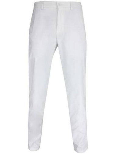 Hidden Drawcord Tapered Regular Fit Straight Pants White - HUGO BOSS - BALAAN 1