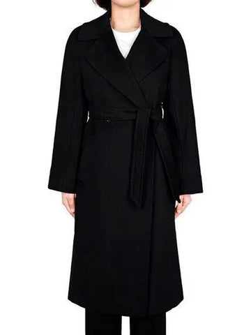 Black Regina Wool Coat 25016092 RESINA 013 270325 1140875 - MAX MARA - BALAAN 1