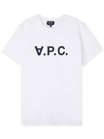 Men's VPC Logo Short Sleeve T-Shirt White - A.P.C. - BALAAN 2