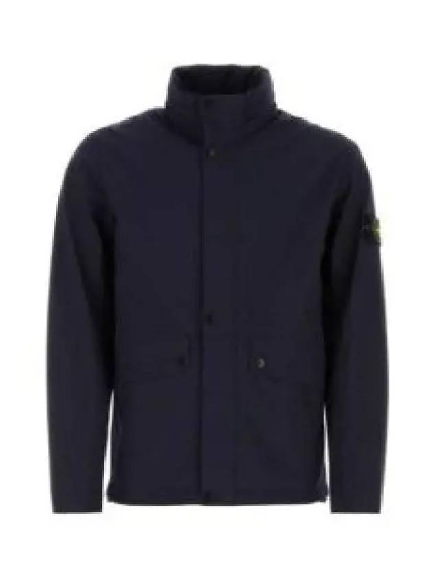 Logo Light Soft Shell Jacket Navy - STONE ISLAND - BALAAN 2