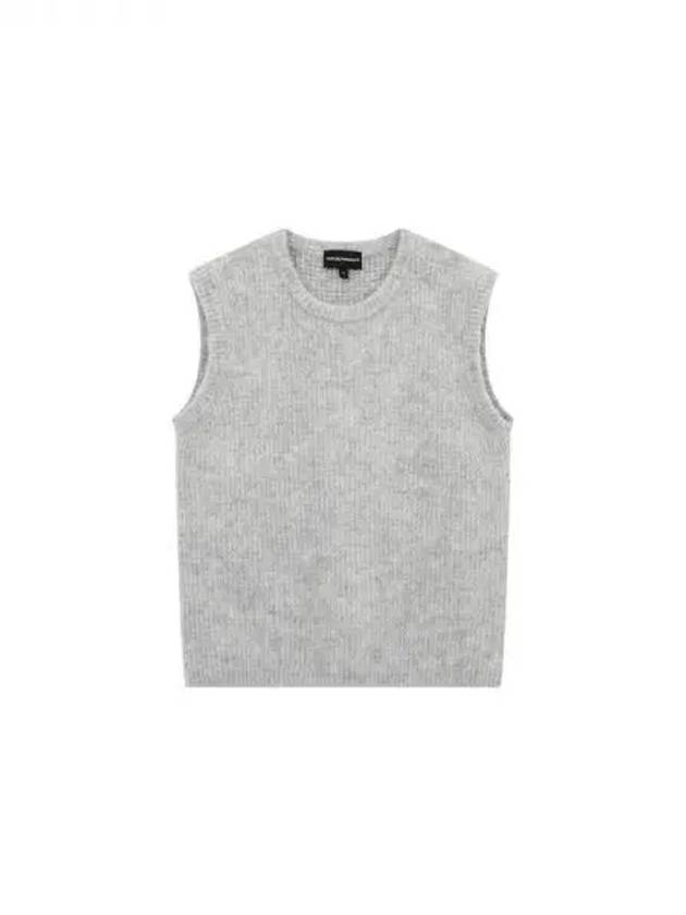 Women s Alpaca Knit Vest Melange Gray 270762 - EMPORIO ARMANI - BALAAN 1