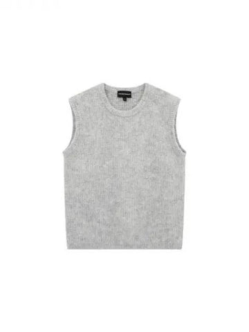 Women s Alpaca Knit Vest Melange Gray 270762 - EMPORIO ARMANI - BALAAN 1