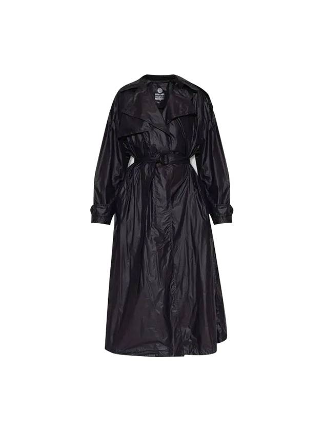 Women's Edge EDGE Belted Trench Coat Black - ISABEL MARANT - BALAAN.