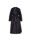 Women's Edge Belted Trench Coat Black - ISABEL MARANT - BALAAN 1