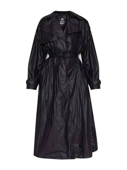 Women's Edge EDGE Belted Trench Coat Black - ISABEL MARANT - BALAAN 1