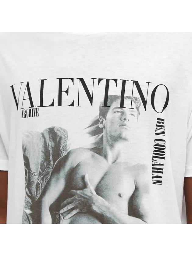 Archive Print Short Sleeve T-Shirt White - VALENTINO - BALAAN 3