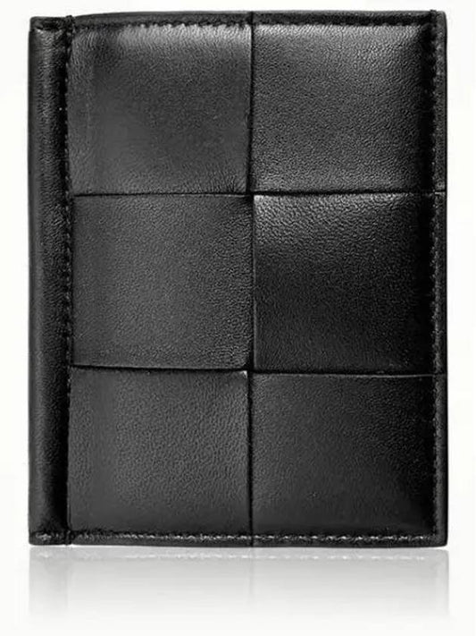 Cassette Slim Flap Card Wallet Black - BOTTEGA VENETA - BALAAN 2