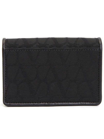 Toile Iconography Men s Card Wallet P0U14LJY 0NO - VALENTINO - BALAAN 2