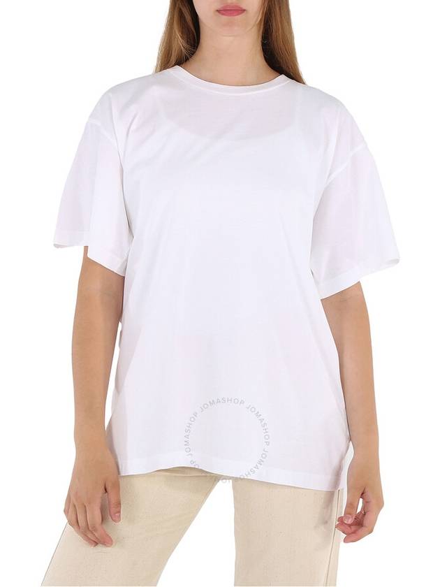 MM6 Ladies White Customisable T-shirt With Patch Print, Size Small - MAISON MARGIELA - BALAAN 1