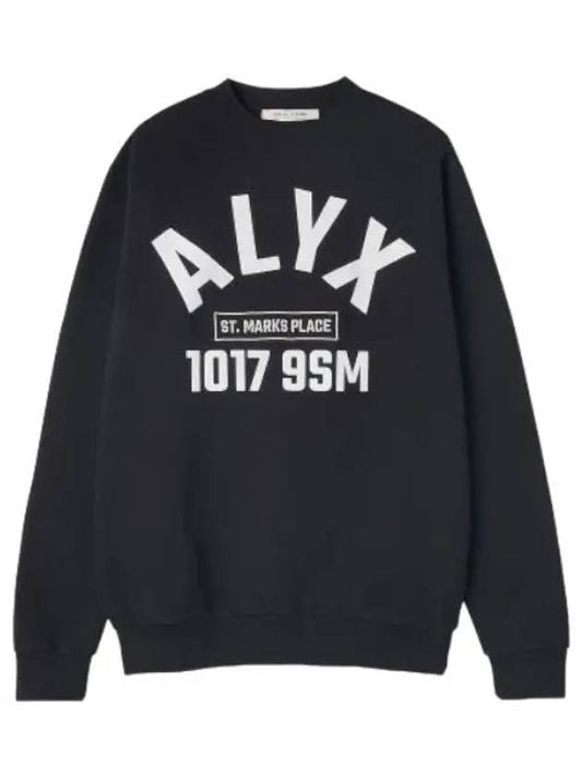 Logo printed sweatshirt black t shirt - 1017 ALYX 9SM - BALAAN 1