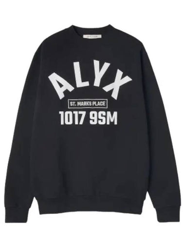 Logo Print Sweatshirt Black - 1017 ALYX 9SM - BALAAN 1