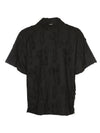 Peel Coupe Bowling Short Sleeve Shirt Black - MSGM - BALAAN 3