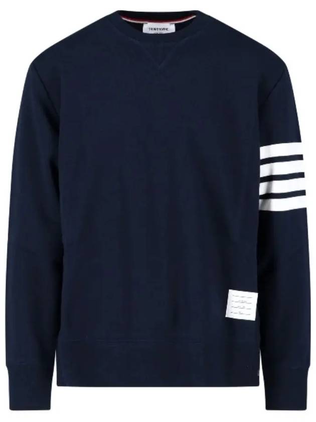 4 Bar Loopback Jersey Sweatshirt Navy - THOM BROWNE - BALAAN 2