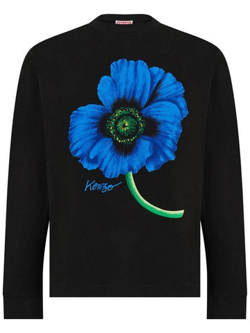 Poppy Flower Logo Seasonal Classic T-Shirt - KENZO - BALAAN 1