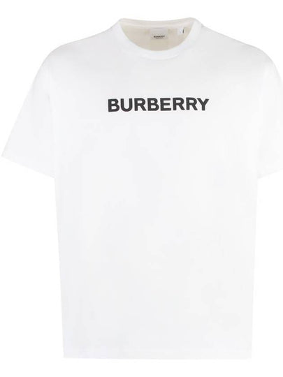 Logo Print Short Sleeve T-Shirt White - BURBERRY - BALAAN 2