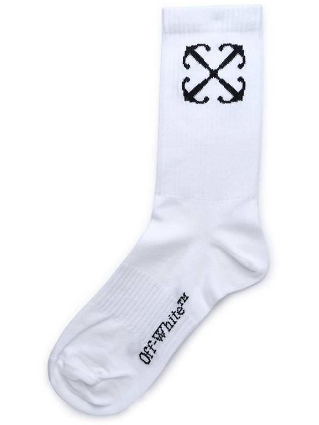 Arrow Motif Socks White - OFF WHITE - BALAAN 3