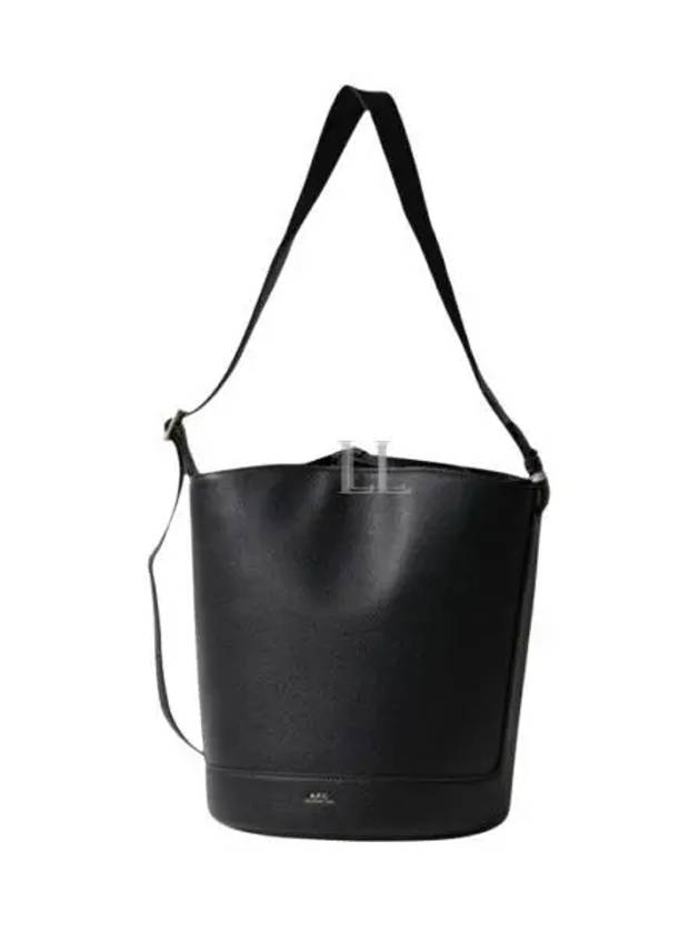 Ana Leather Shoulder Bag Black - A.P.C. - BALAAN 2