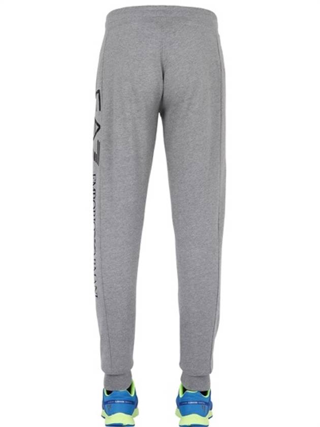 Men's Logo Cotton Track Pants Grey - EMPORIO ARMANI - BALAAN 5