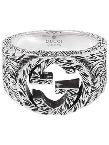 Interlocking G Ring YBC455302001 Silver - GUCCI - BALAAN 1