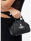 Yasmine Small Tote Bag Black - VIVIENNE WESTWOOD - BALAAN 3