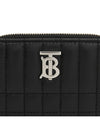 Lola Quilted Zip Round Coin Card Wallet Black - BURBERRY - BALAAN 6