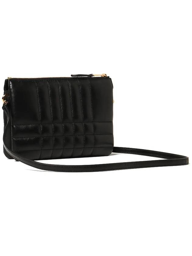 Quilted Lola Double Pouch Shoulder Bag Black - BURBERRY - BALAAN 4