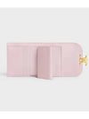 Triomphe Shiny Calfskin Small Flap Bicycle Wallet Pastel Pink - CELINE - BALAAN 5