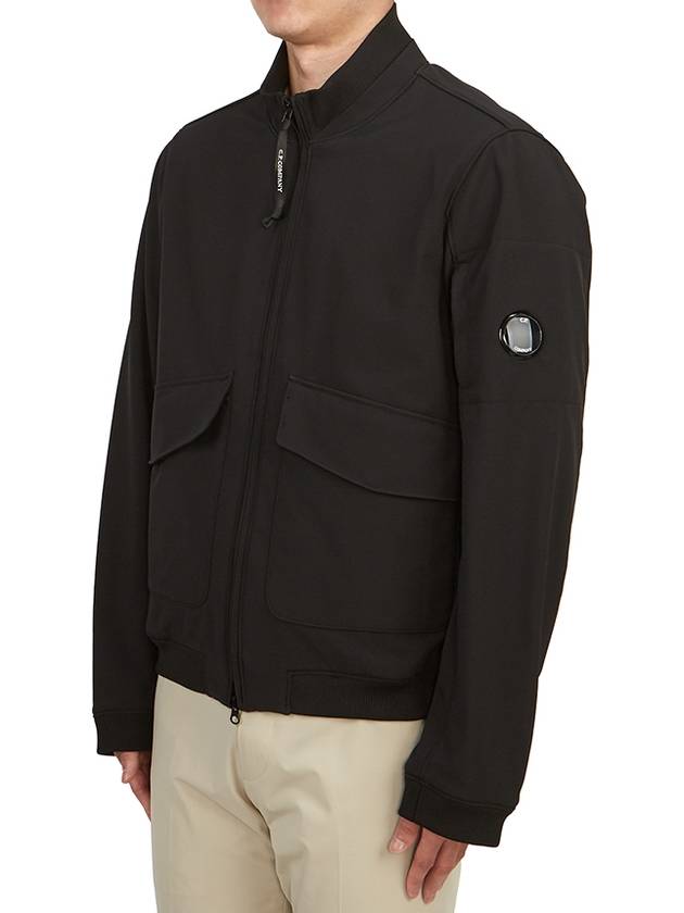 Shell-R Bomber Jacket Black - CP COMPANY - BALAAN 4