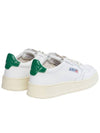 Medalist Green Tab Leather Low Top Sneakers White - AUTRY - BALAAN 4