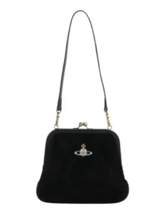 Velvet Shoulder Bag Black - VIVIENNE WESTWOOD - BALAAN 2