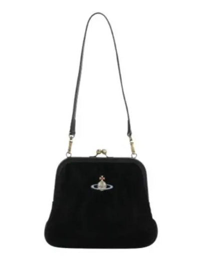 Velvet Shoulder Bag Black - VIVIENNE WESTWOOD - BALAAN 2