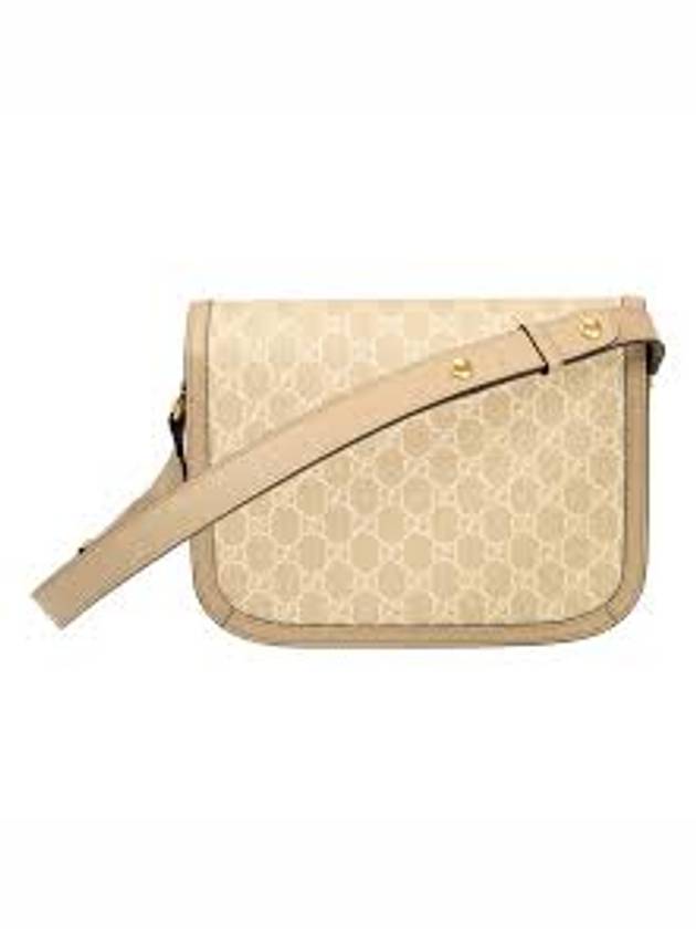 Horsebit 1955 Canvas Small Shoulder Bag White Beige - GUCCI - BALAAN 4