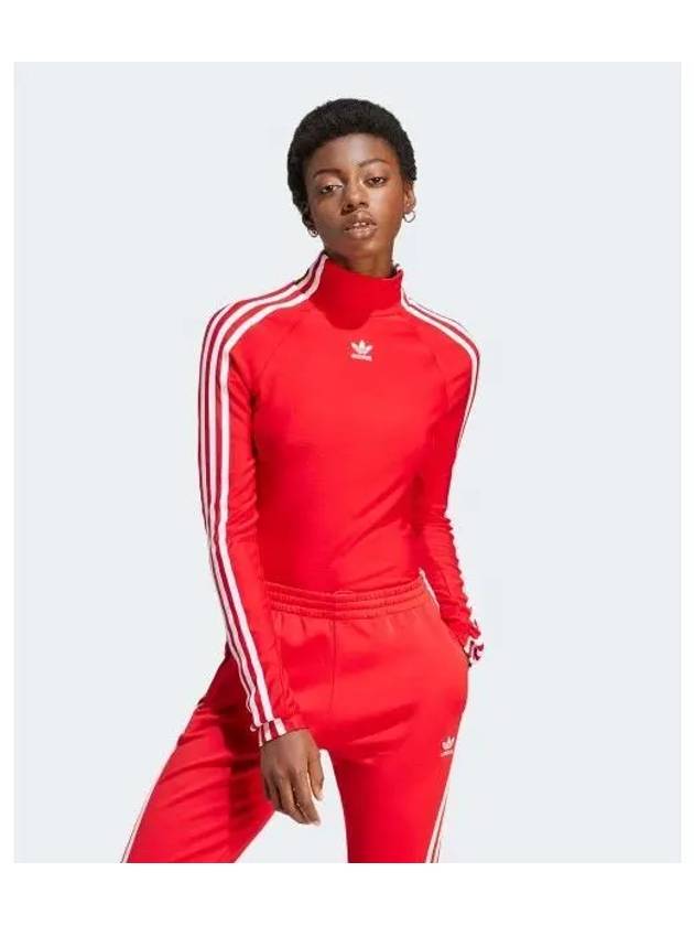 adidas ADILENIUM Tight Long Sleeve Top Red IV9329 - ADIDAS - BALAAN 1