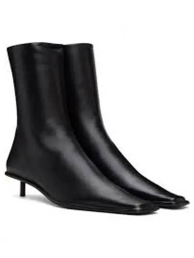 Women's Leather Ankle Boots Black - JIL SANDER - BALAAN 2
