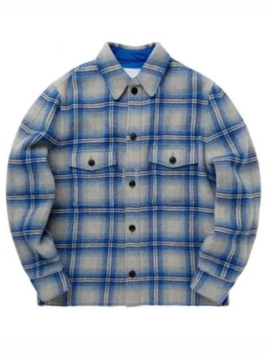 Kervon Check Wool Shirt Jacket Blue - ISABEL MARANT - BALAAN 2