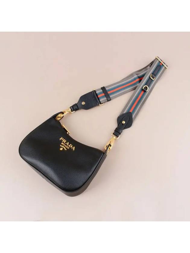 Vitello Phoenix Shoulder Bag Black - PRADA - BALAAN 2