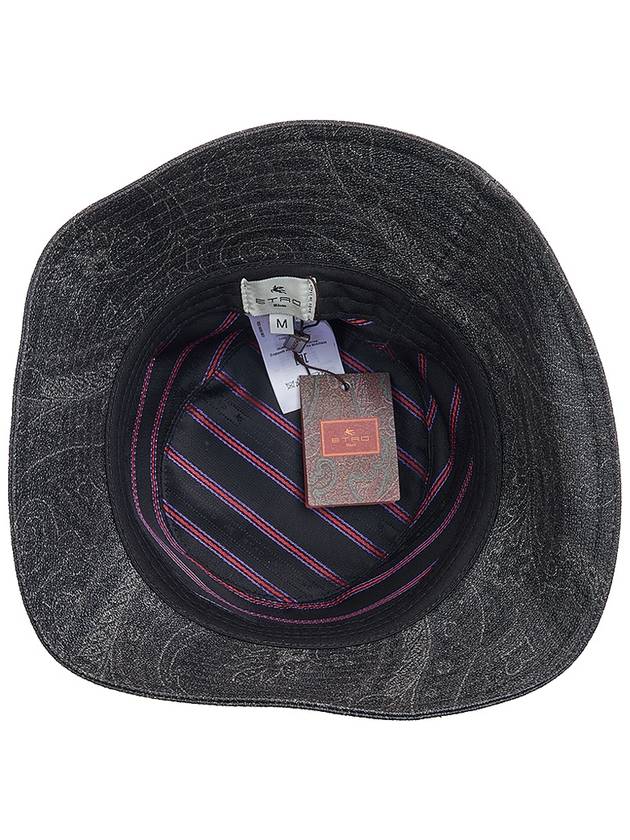 Paisley Bucket Hat Black - ETRO - BALAAN 6