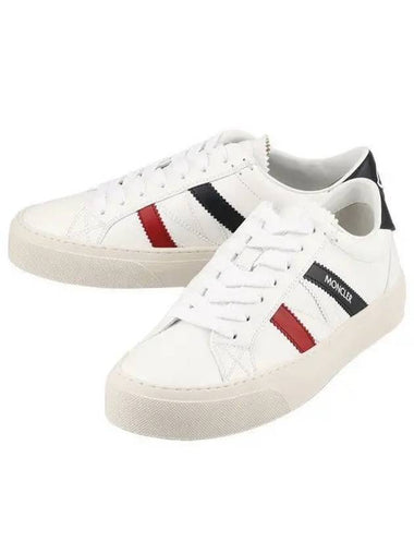 4M00060 M4496 001 Monaco Sneakers White 1119027 - MONCLER - BALAAN 1