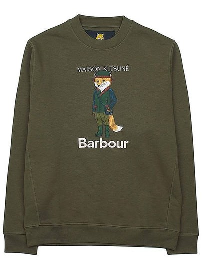 Logo Print Sweatshirt Green - BARBOUR - BALAAN 2