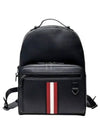 Signature Stripe Maverick Logo Backpack Black - BALLY - BALAAN 2