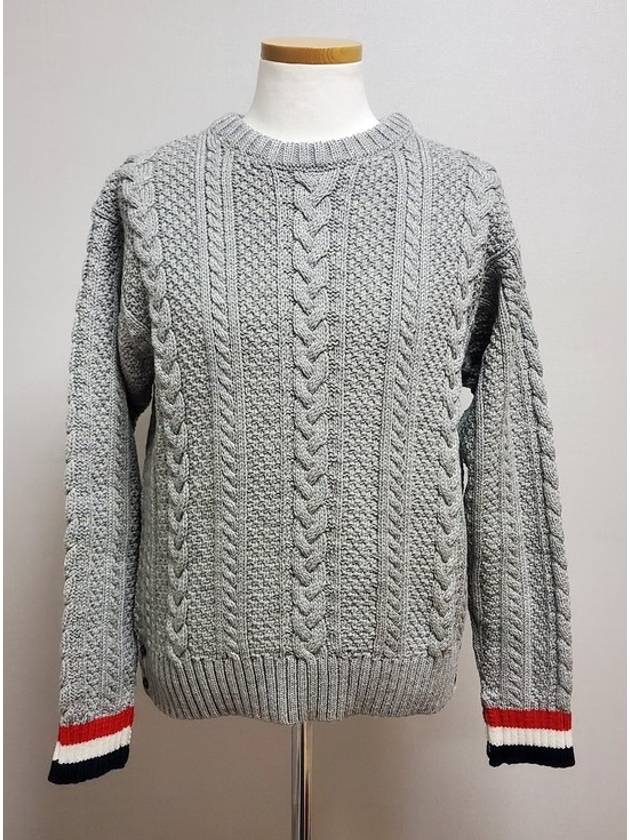 Aran cable wool knit 5 - THOM BROWNE - BALAAN 1