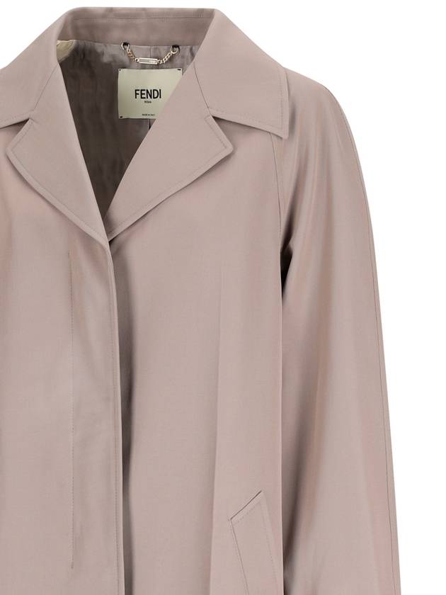 Over Trench Coat Grey - FENDI - BALAAN 4