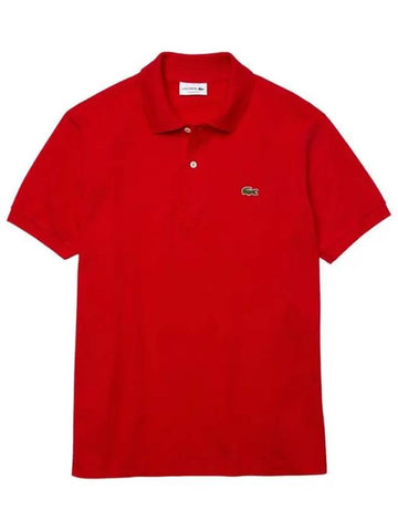 Polo collar men s short sleeve classic fit t shirt RED 1212 240 - LACOSTE - BALAAN 1