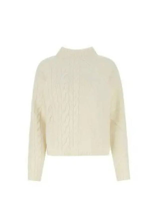 Accordo Cashmere Wool Knit Top White - MAX MARA - BALAAN 2