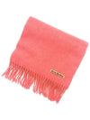 Wool Fringe Muffler Pink - ACNE STUDIOS - BALAAN 3